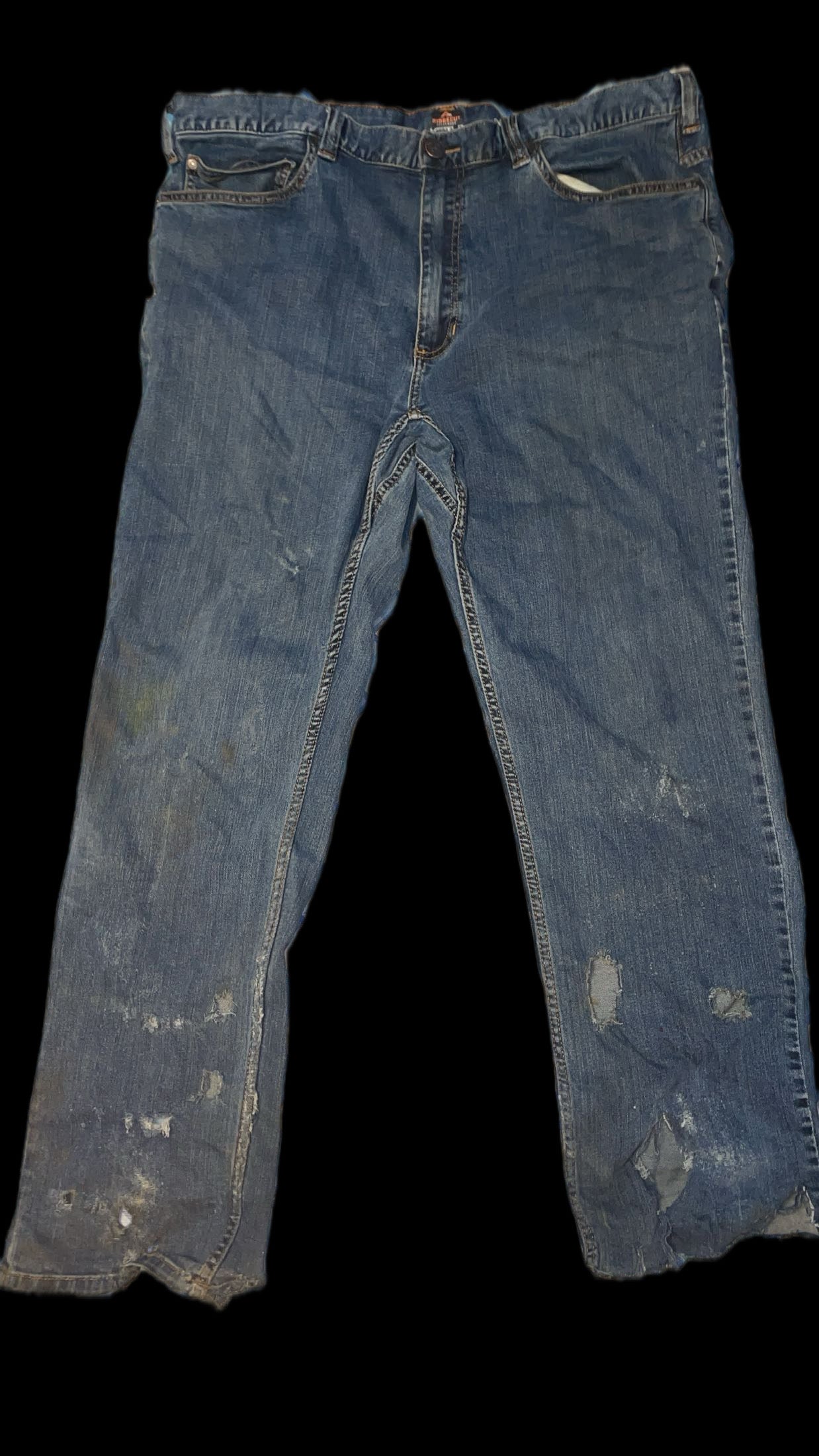 ANNAGENISI Burnt Cuffed Jeans — 1 of 1