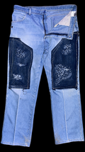 Annagenisi 1 Of 1 Double Knee Clip Button Wrangler Denim