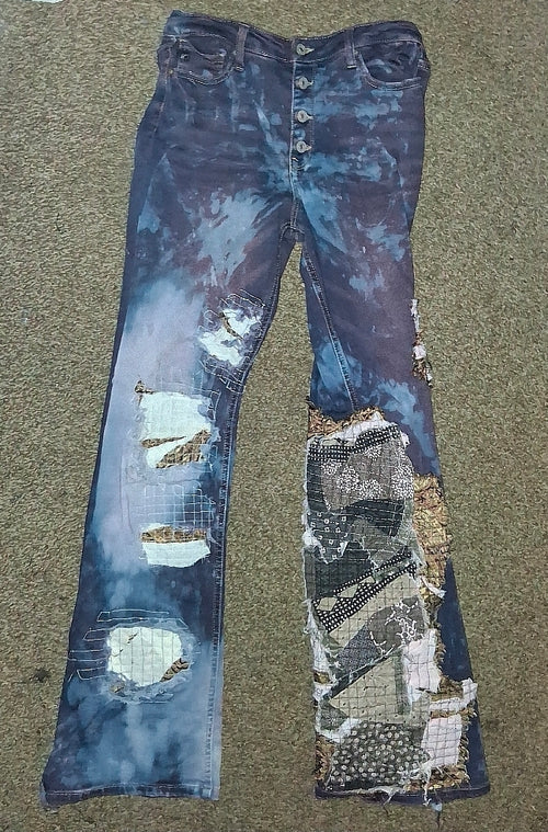 Annagenisi Boro Maroon Denim