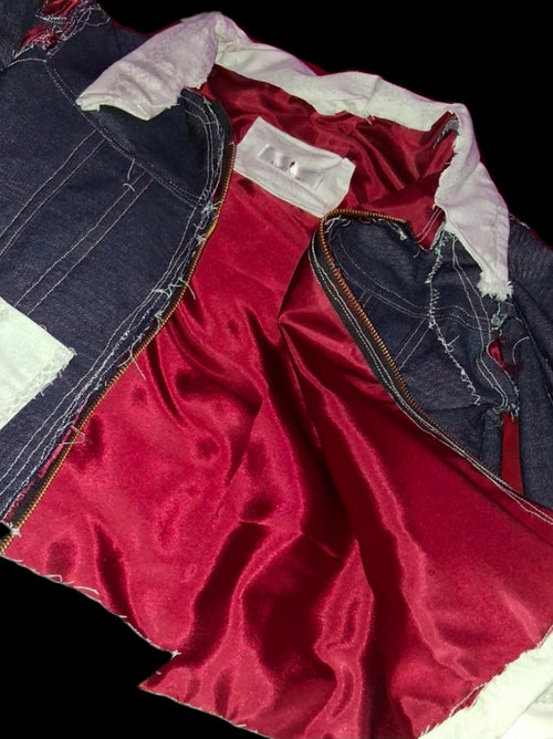 Annagenisi 1 OF 1 Slim Fitted Denim Jacket
